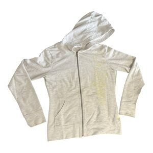 Oakley Gray Zip Hoodie Medium Yellow Logo Sport